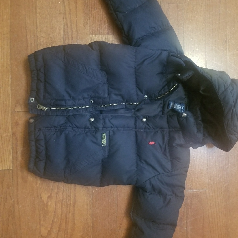 Boys 5T Ralph Lauren Polo Coat Navy Blue